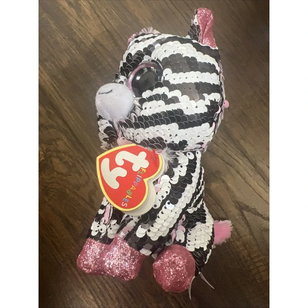 Zoey The Zebra Sequin‎ Toy, Ty Flippables Collection 6